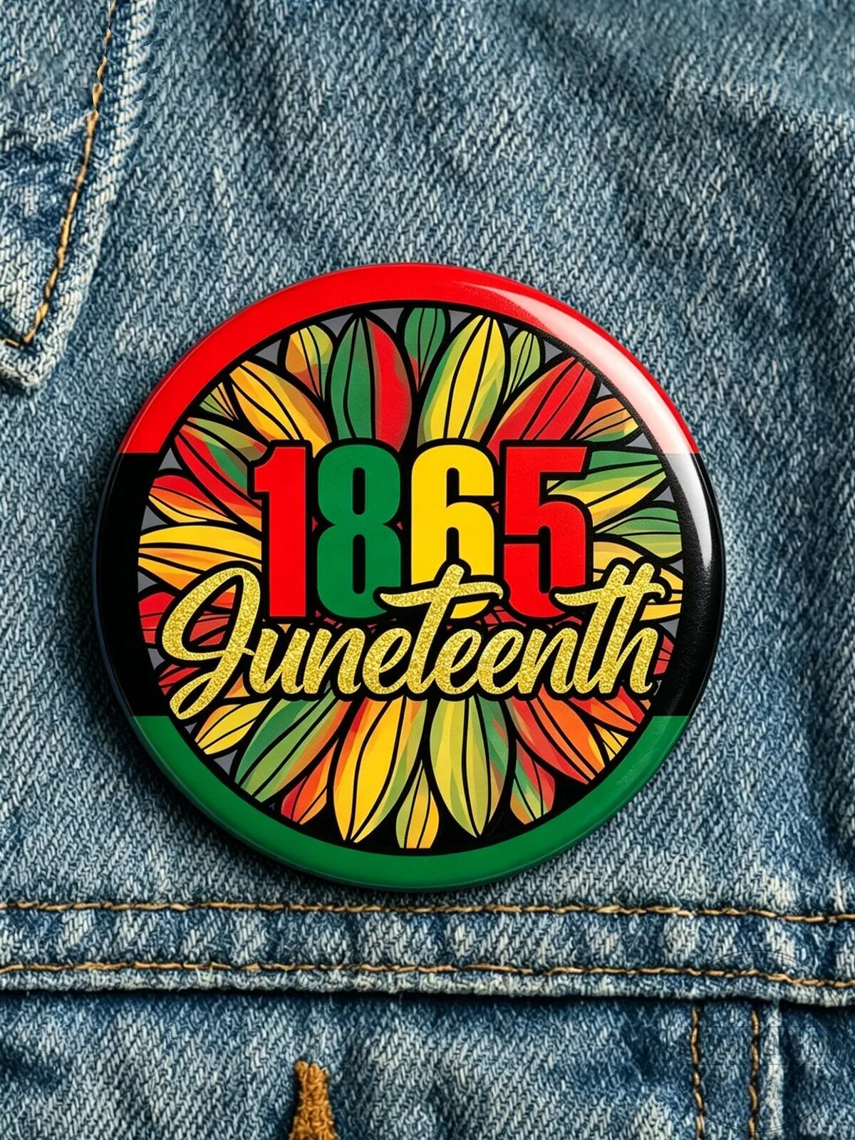 Juneteenth 1865 African American Black Culture Unity Button Pin 2 Juneteenth 1865 African American Black Culture Unity Button Pin