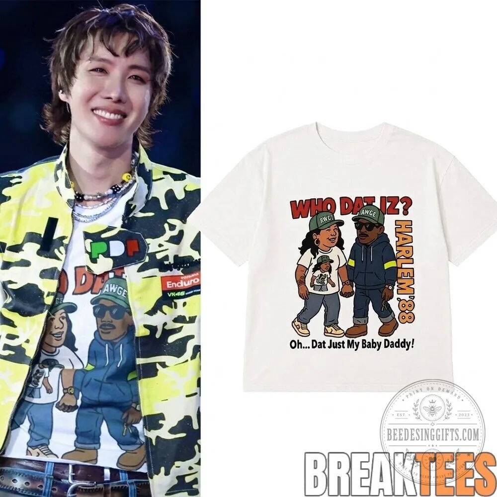 J-Hope AWGE Harlem 88 Who Dat Iz Cartoon Graphic T-Shirt