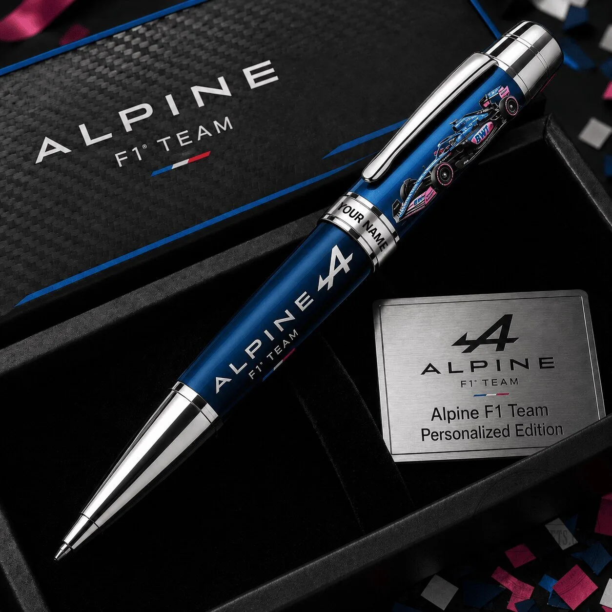 Alpine Formula One Team Personalized Blue Ballpoint Pen