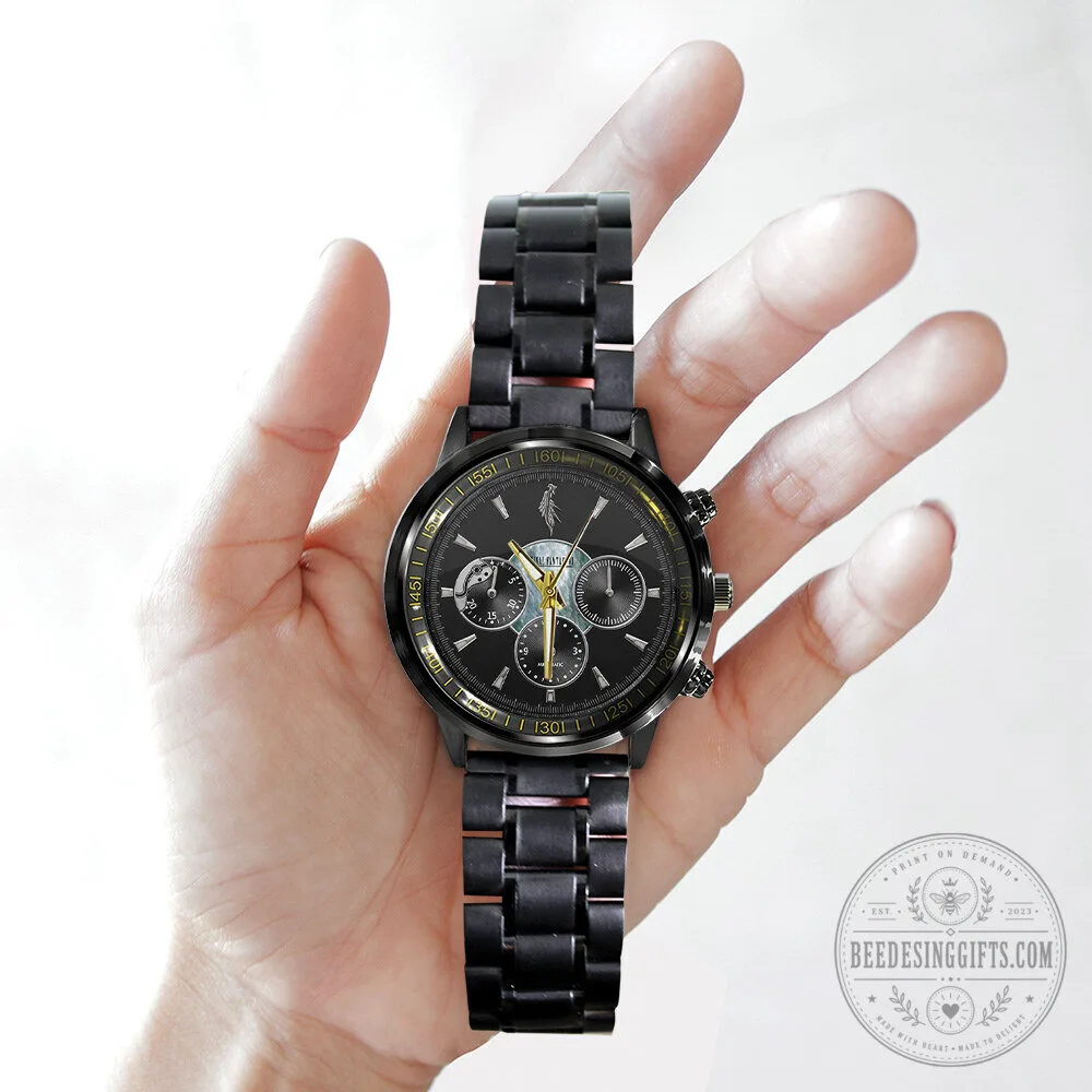 Final Fantasy VII Sephiroth Black Stainless Steel Chronograph Watch 12 Final Fantasy VII Sephiroth Black Stainless Steel Chronograph Watch