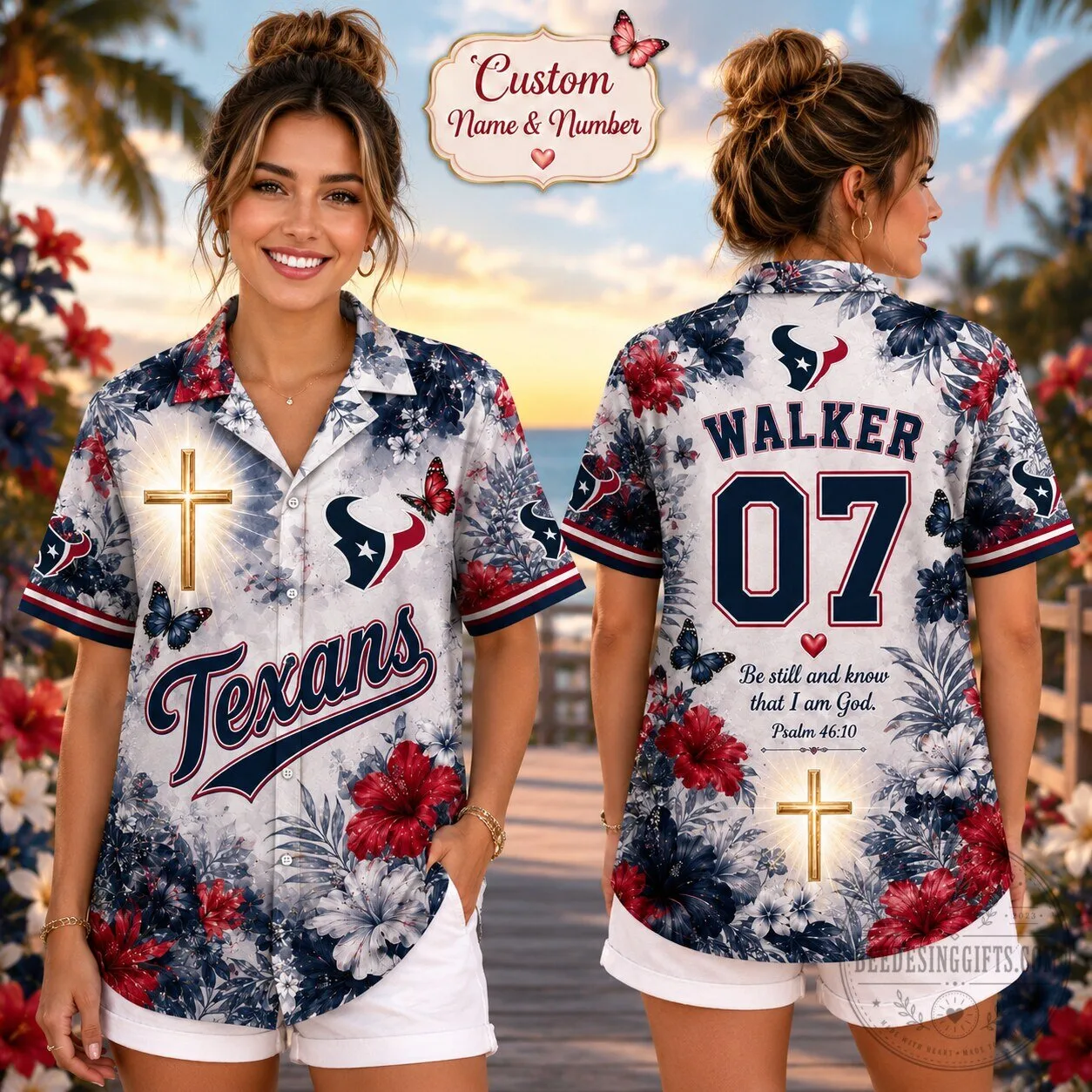 Houston Texans Football Personalized Hawaiian Shirt for Game Day