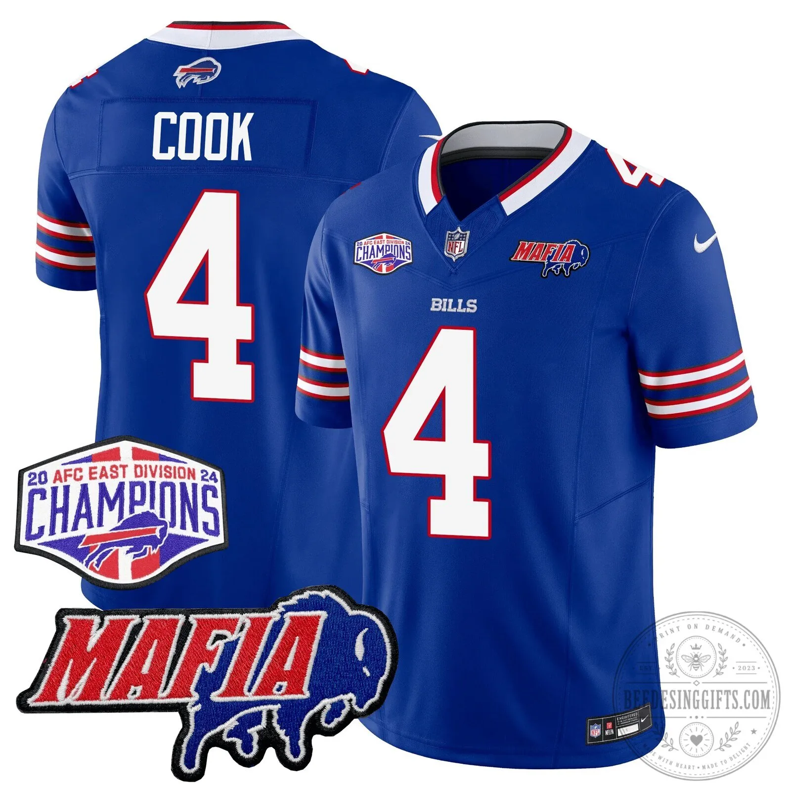 Josh Allen Royal Blue Football Jersey for Buffalo Bills Mafia Fans 17 Josh Allen Royal Blue Football Jersey for Buffalo Bills Mafia Fans