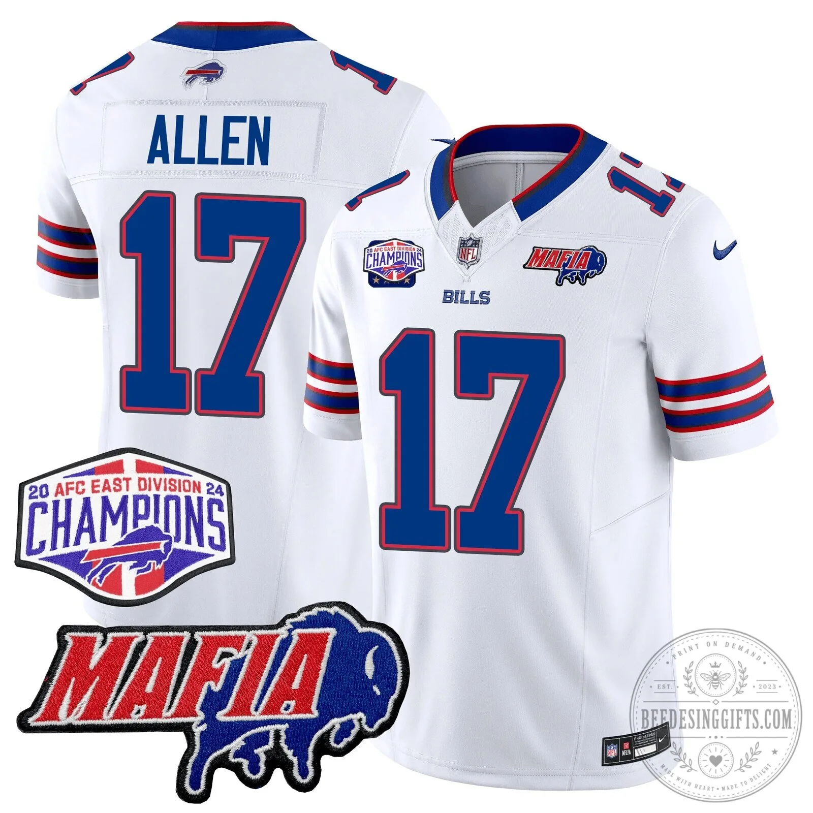 Josh Allen Royal Blue Football Jersey for Buffalo Bills Mafia Fans 21 Josh Allen Royal Blue Football Jersey for Buffalo Bills Mafia Fans