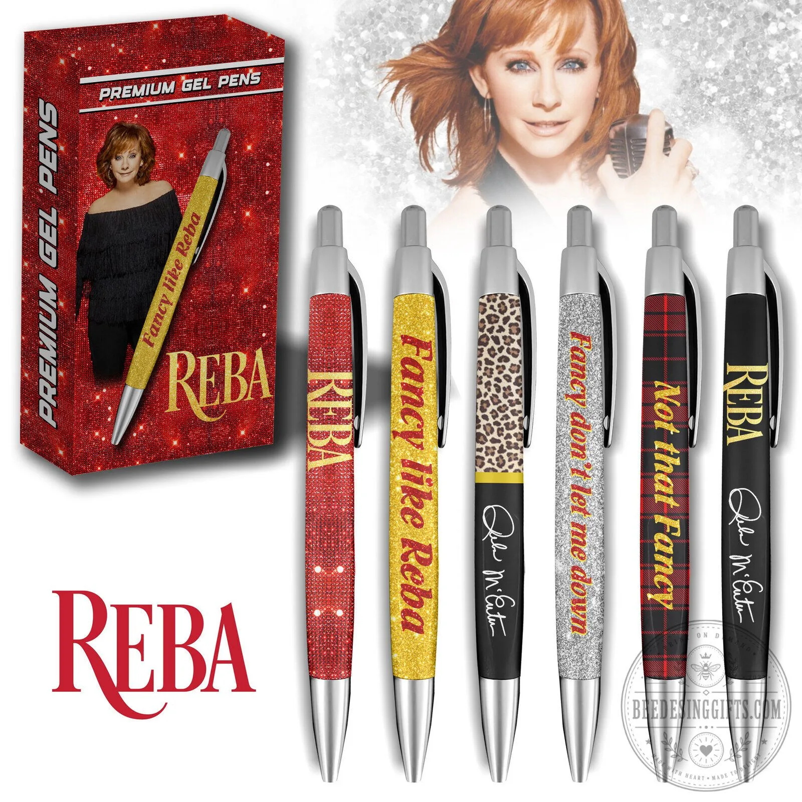 Reba McEntire Fancy Like Reba Country Music Gel Pen Set