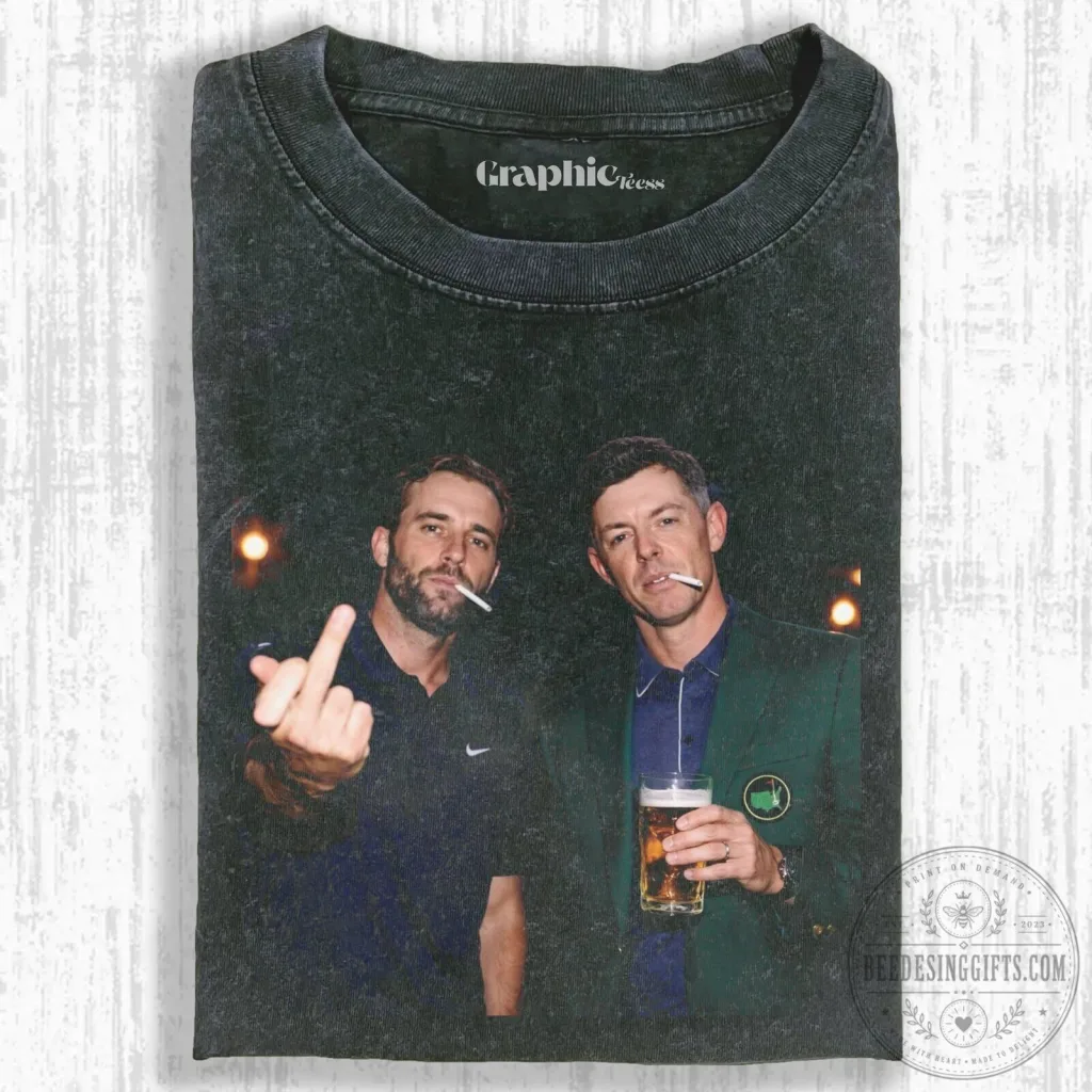 Scottie Scheffler and Rory McIlroy Golf Legends Graphic T-Shirt Scottie Scheffler and Rory McIlroy Golf Legends Graphic T-Shirt