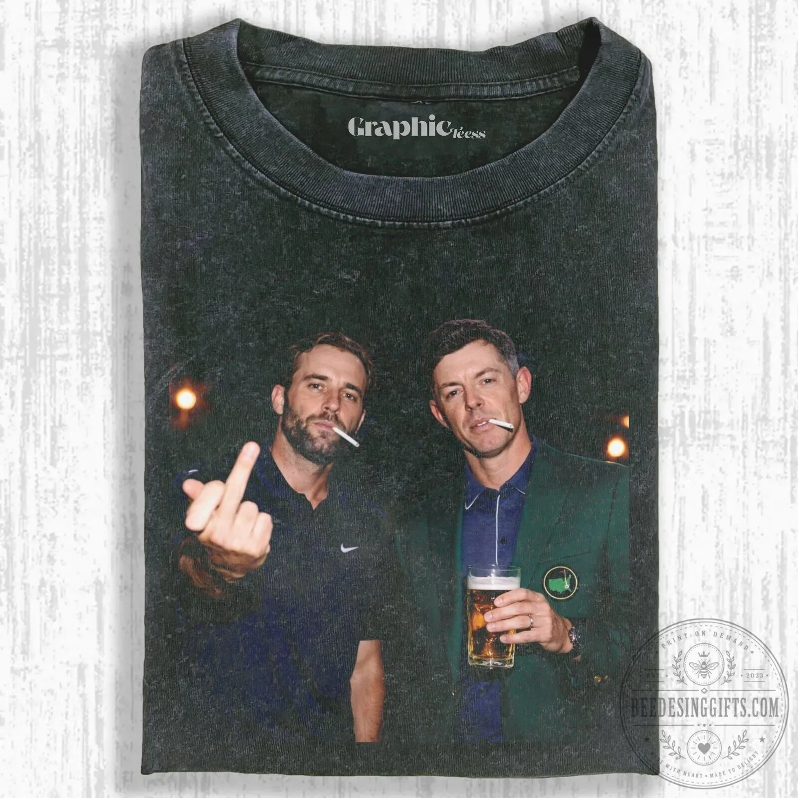Scottie Scheffler and Rory McIlroy Golf Legends Graphic T-Shirt