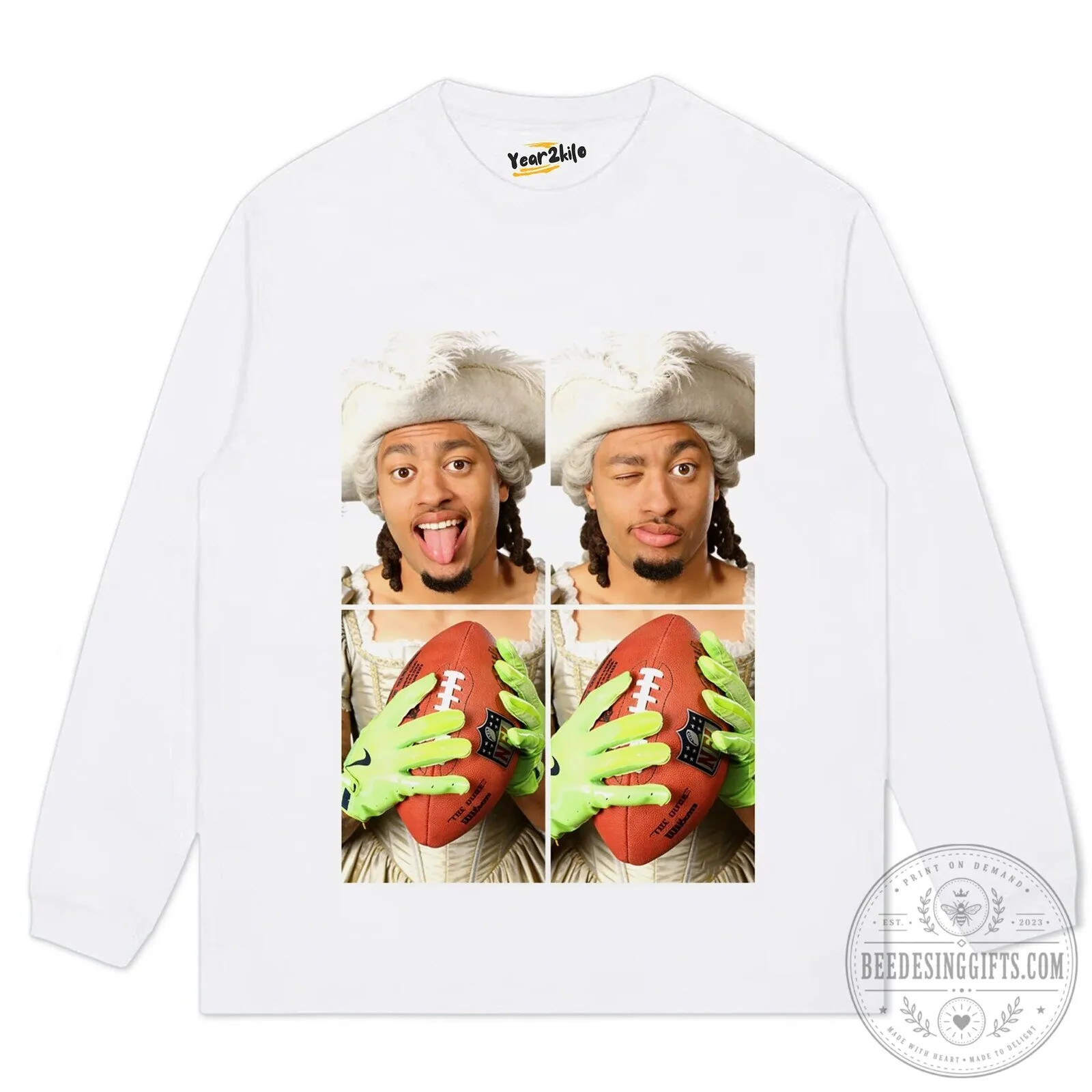 Jaxon Smith-Njigba Royalty Graphic Black Crewneck T-Shirt 22 Jaxon Smith-Njigba Royalty Graphic Black Crewneck T-Shirt