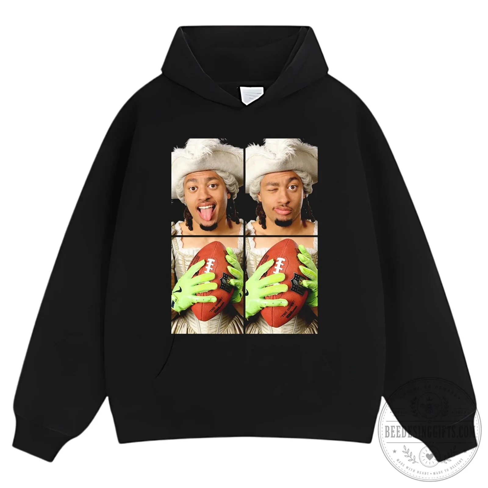 Jaxon Smith-Njigba Royalty Graphic Black Crewneck T-Shirt 23 Jaxon Smith-Njigba Royalty Graphic Black Crewneck T-Shirt