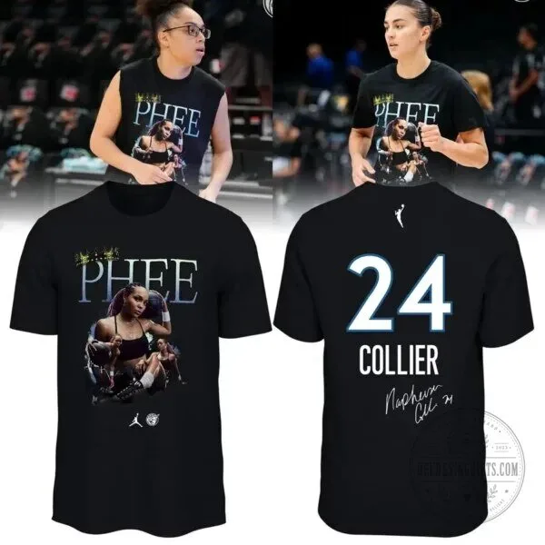Minnesota Lynx Napheesa Collier 24 Queen Phee Graphic T-Shirt 2 Minnesota Lynx Napheesa Collier 24 Queen Phee Graphic T-Shirt