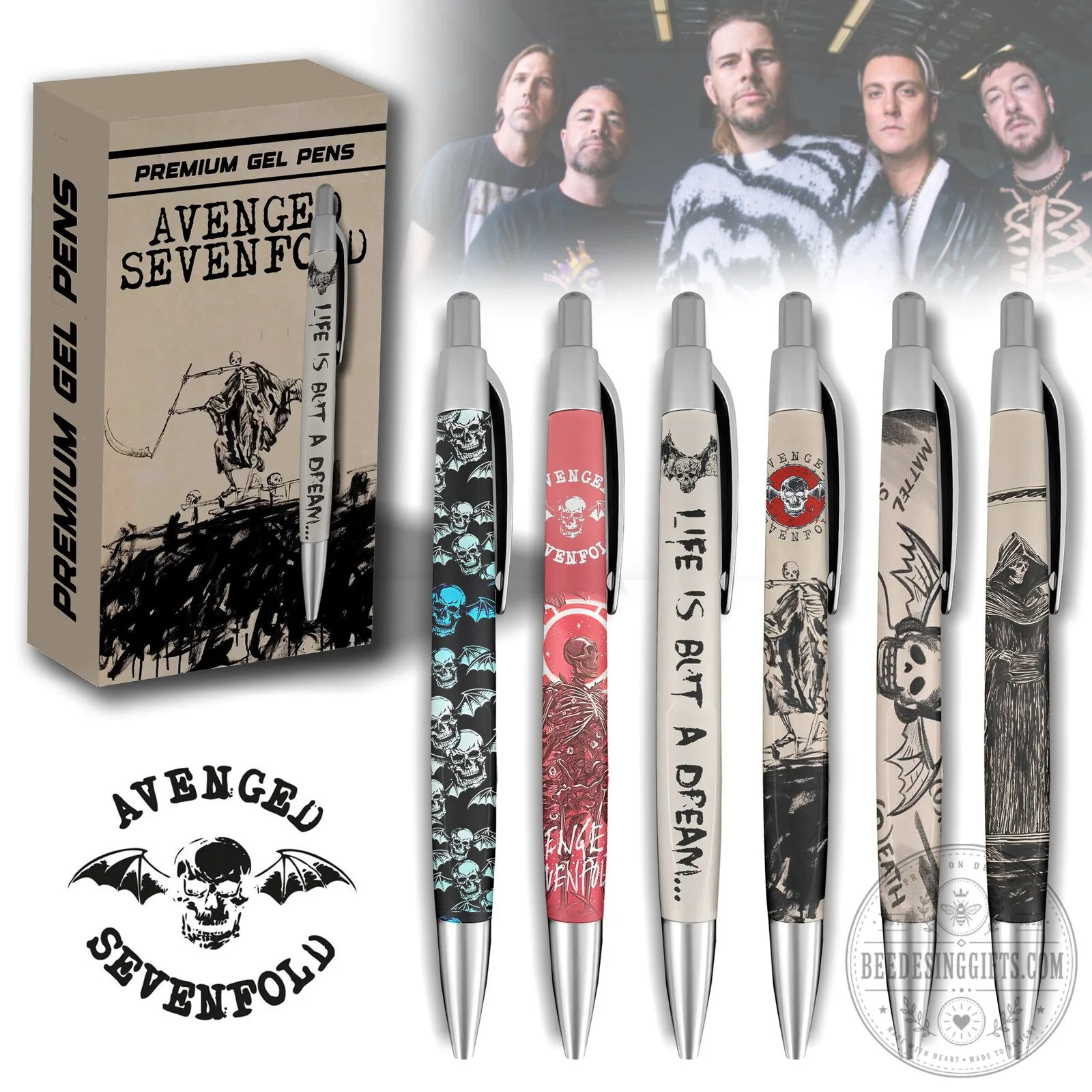 Avenged Sevenfold Life Is But A Dream Premium Gel Pen Set