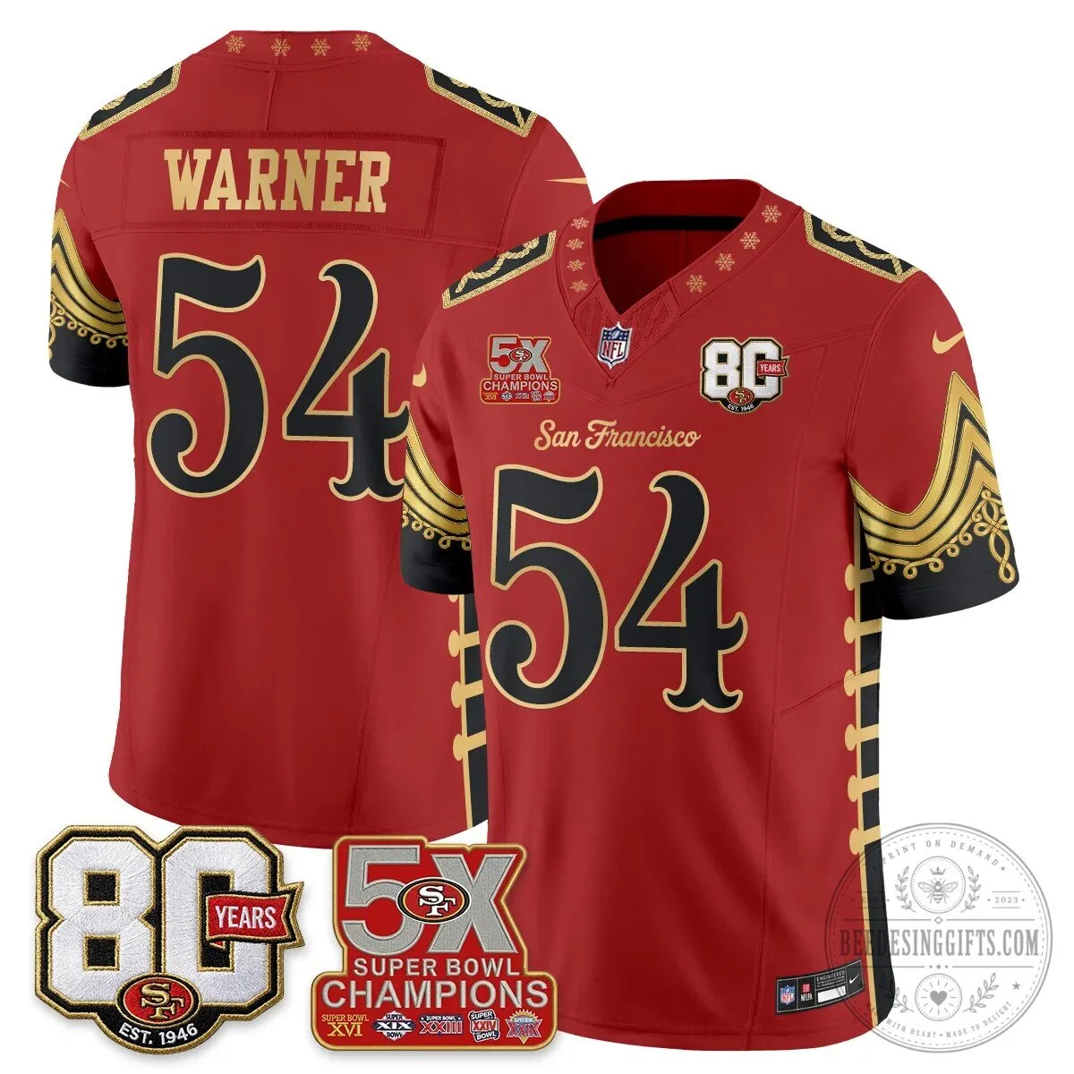 San Francisco 49ers Christian McCaffrey Christmas Nutcracker Football Jersey 67 San Francisco 49ers Christian McCaffrey Christmas Nutcracker Football Jersey