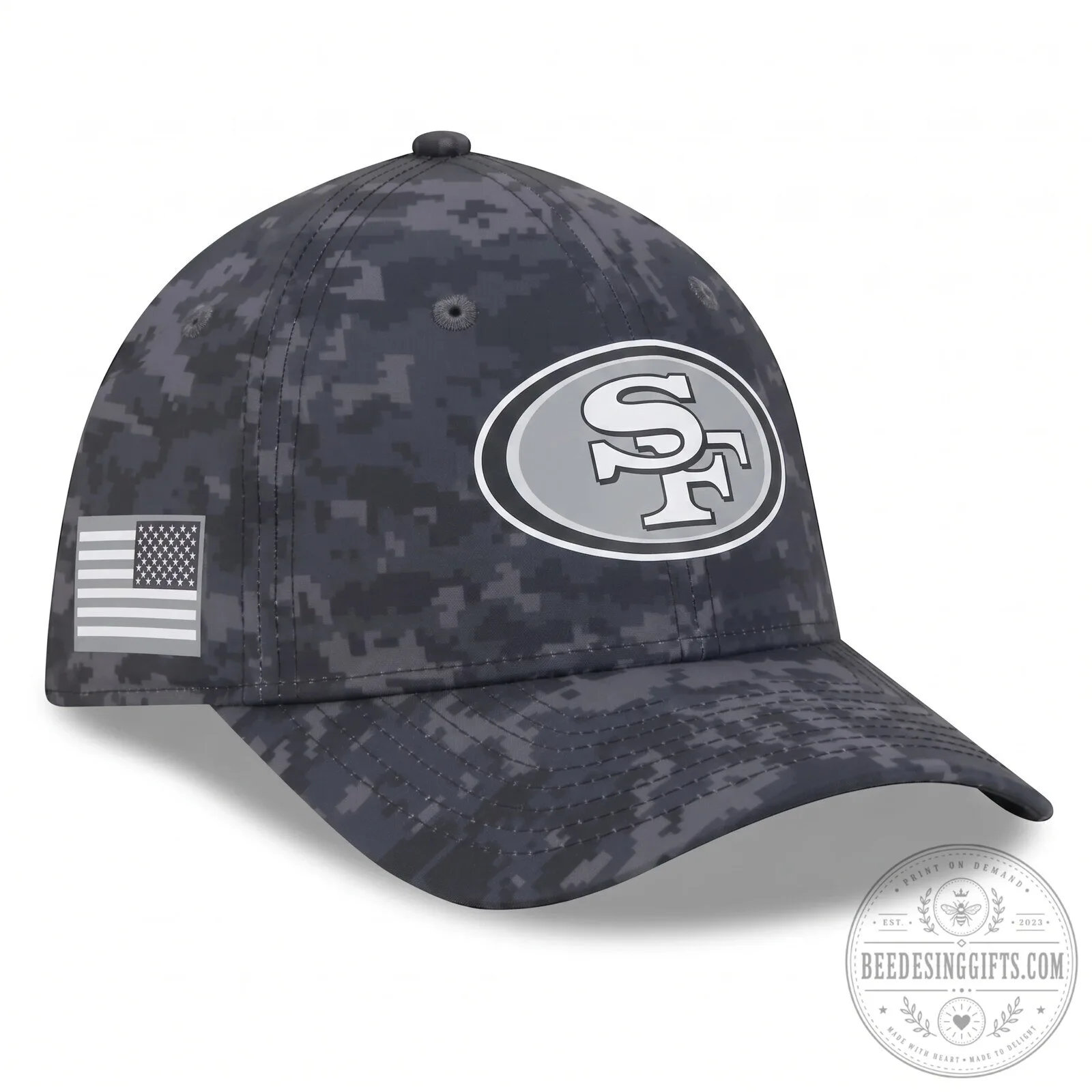 San Francisco 49ers Black 2026 Salute to Service Football T-Shirt 9 San Francisco 49ers Black 2026 Salute to Service Football T-Shirt