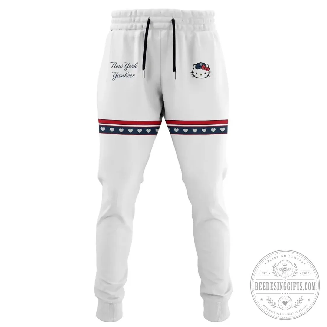 New York Yankees Hello Kitty Baseball Game Night White Jersey 9 New York Yankees Hello Kitty Baseball Game Night White Jersey