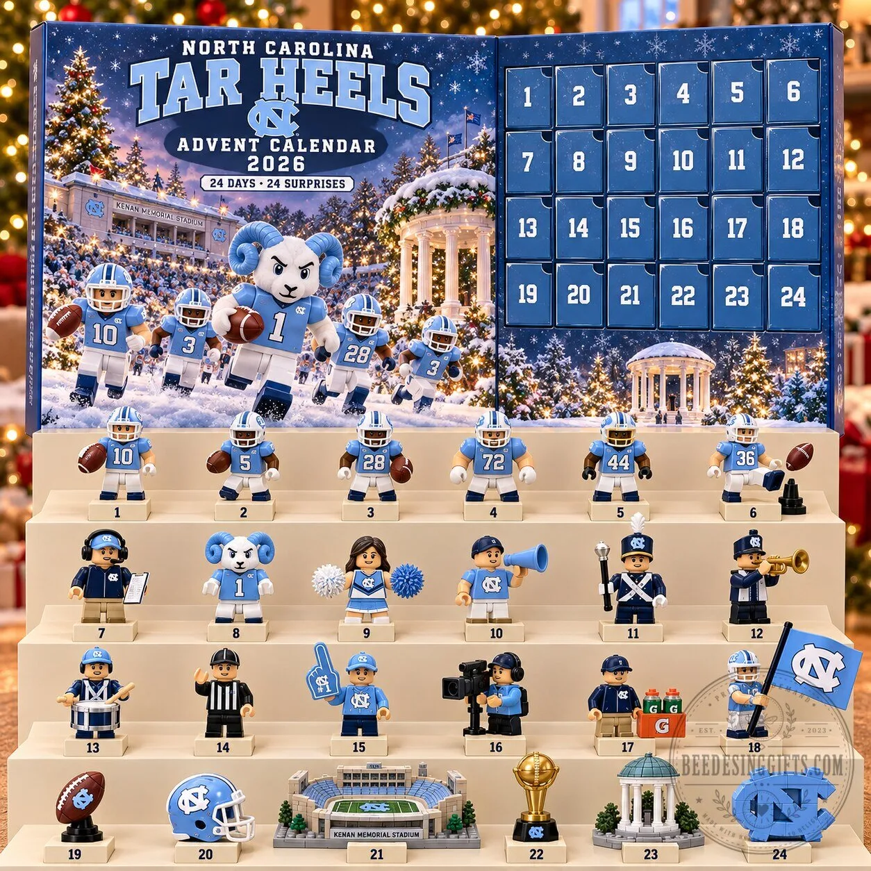 North Carolina Tar Heels Football Advent Calendar 2026