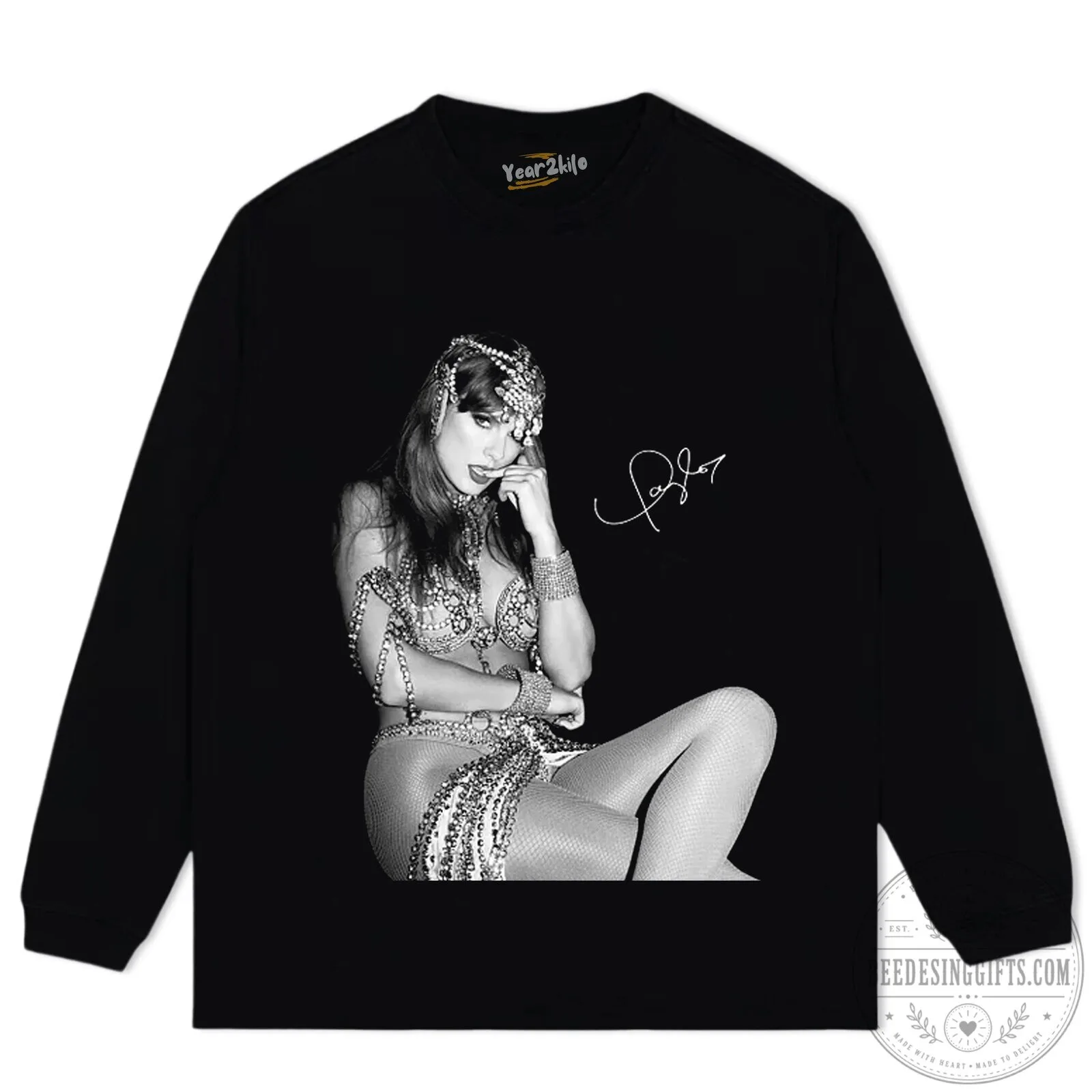 Taylor Swift The Life Of A Showgirl Black Hoodie 20 Taylor Swift The Life Of A Showgirl Black Hoodie