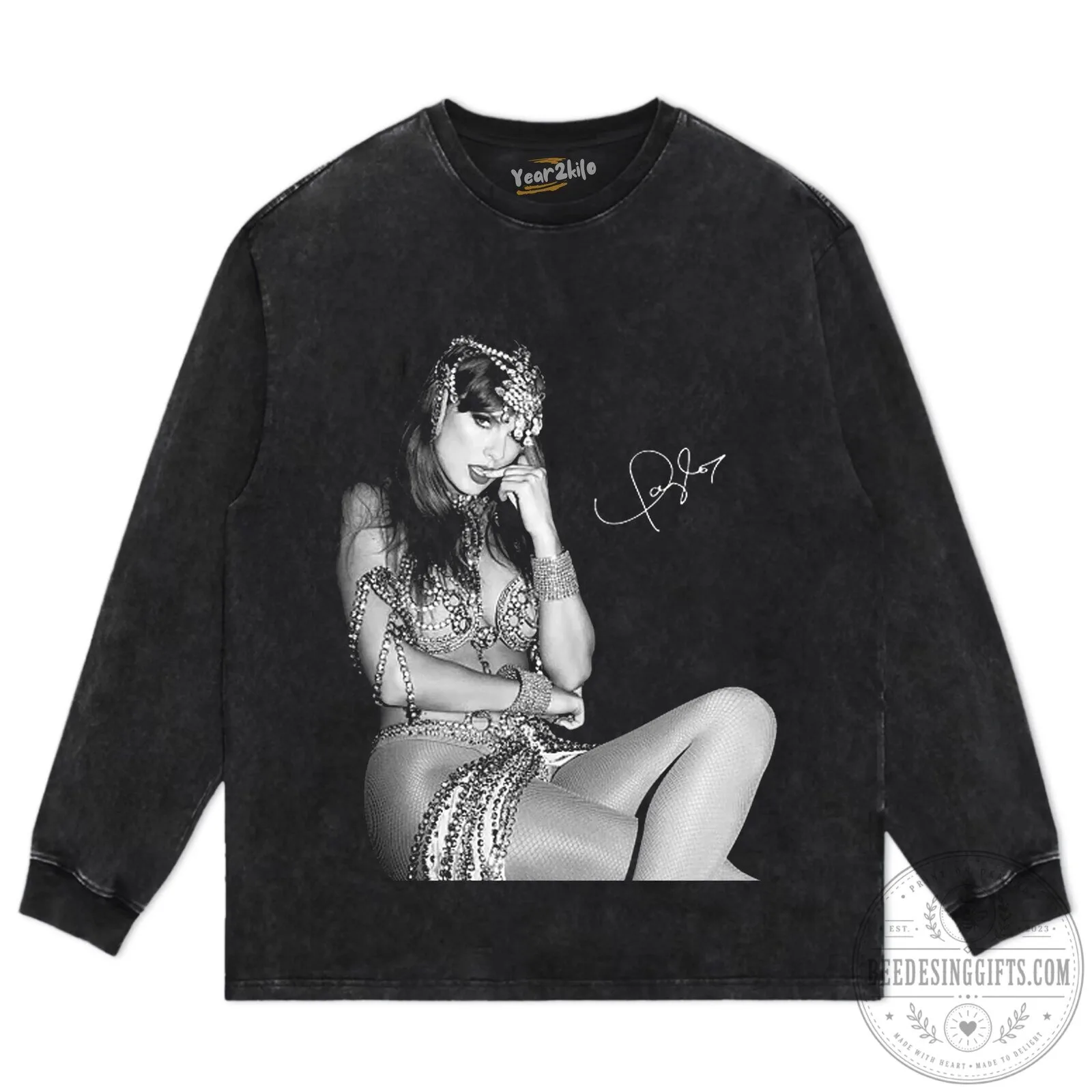 Taylor Swift The Life Of A Showgirl Black Hoodie 21 Taylor Swift The Life Of A Showgirl Black Hoodie