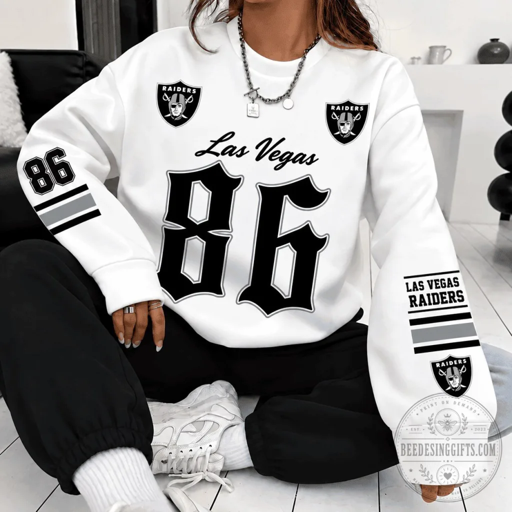 las-vegas-raiders-football-team-heritage-script-and-block-custom-series-sweatshirt-featured Las Vegas Raiders Football Team Heritage Script and Block Custom Series Sweatshirt