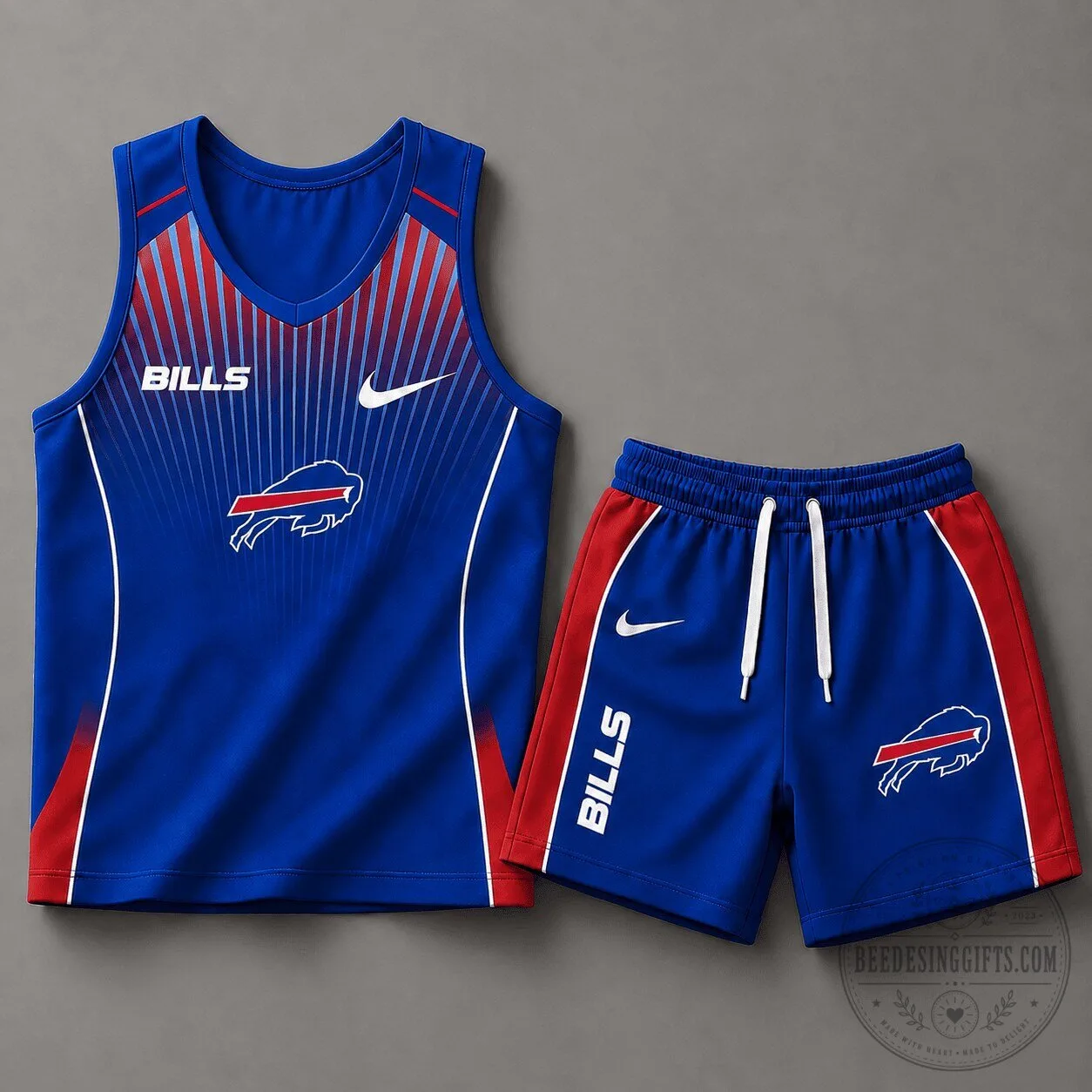 Buffalo Bills NFL Velocity Stripe Tank Top and Shorts Set