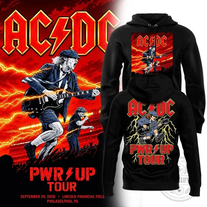 AC/DC Power Up Tour Philadelphia 2026 Concert Graphic Black Hoodie 1 AC/DC Power Up Tour Philadelphia 2026 Concert Graphic Black Hoodie