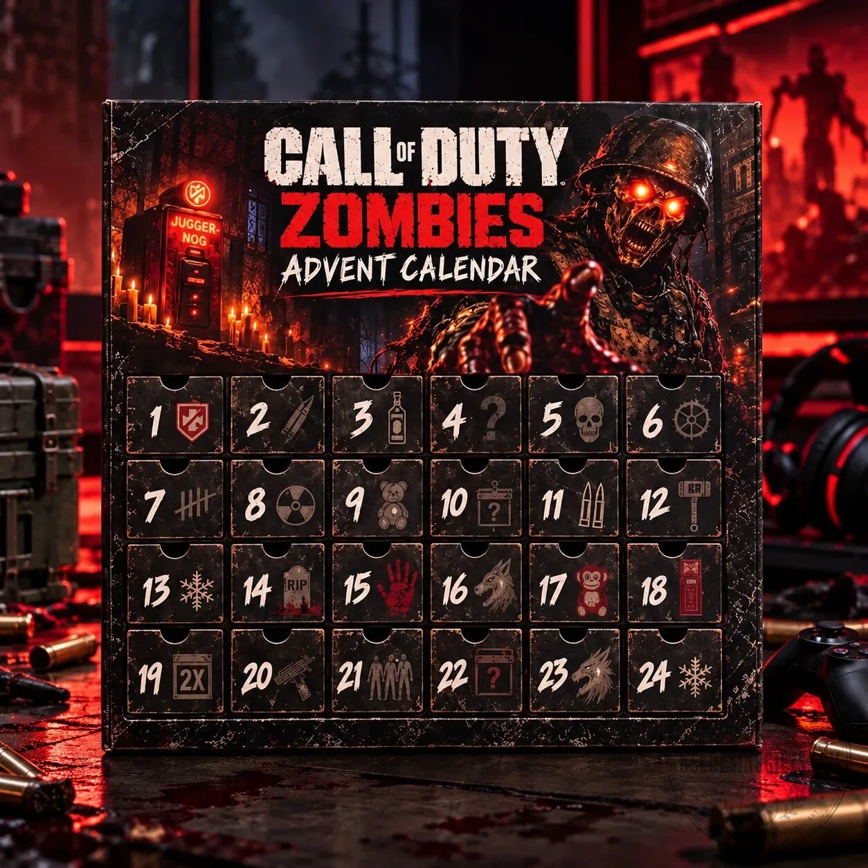 Call of Duty Zombies Advent Calendar 24-Day Countdown Box