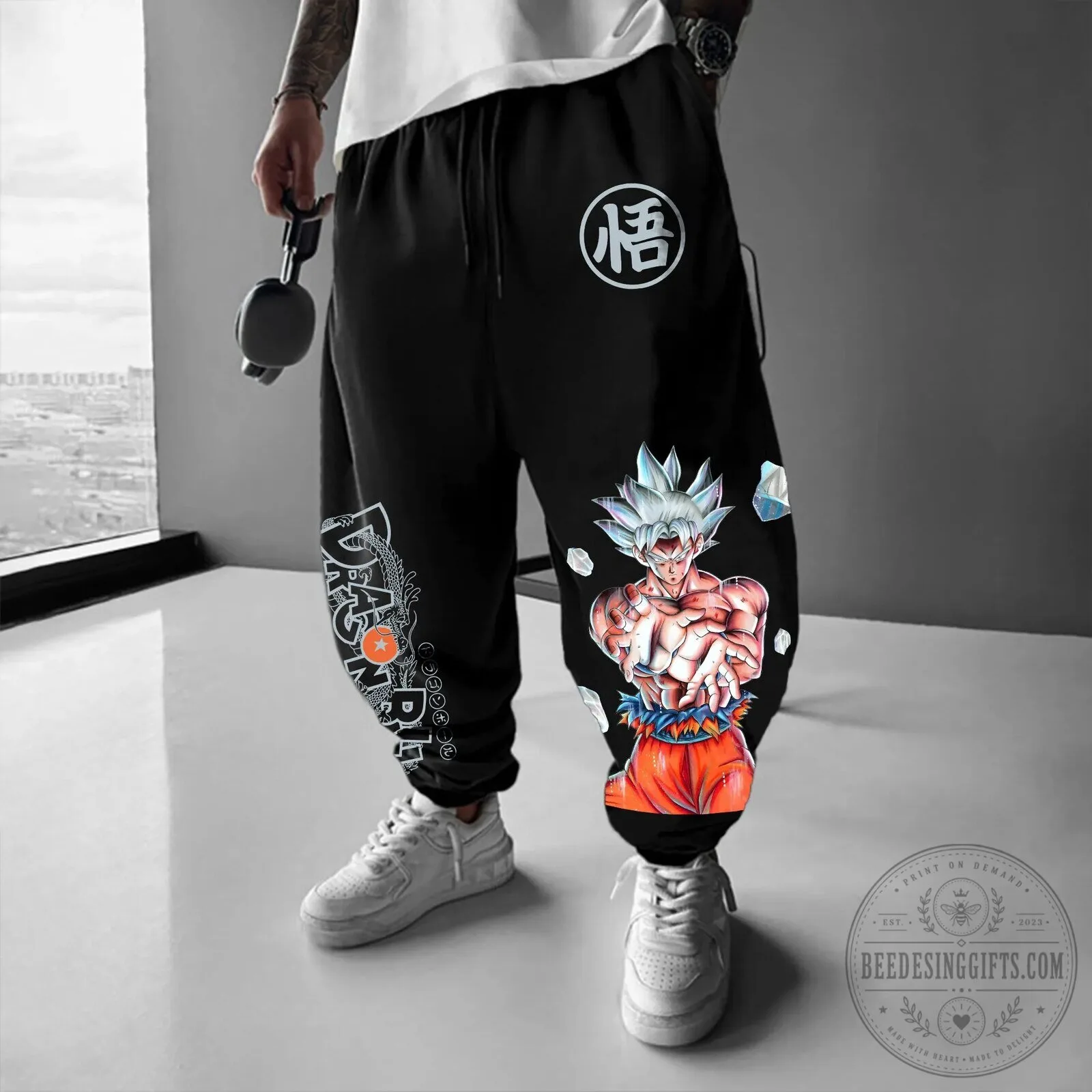 Goku Super Saiyan Black Streetwear Pants from Dragon Ball Z