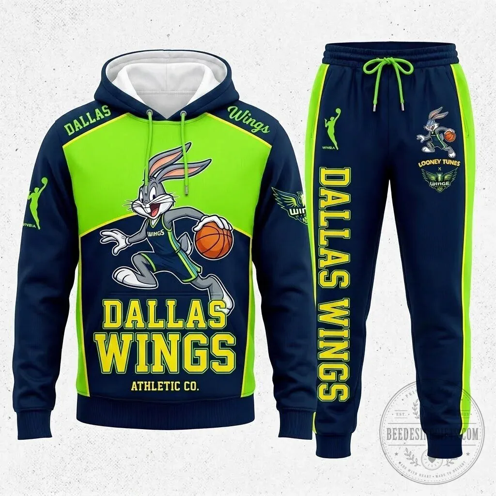 Bugs Bunny Basketball Fan Hoodie and Sweatpants Set for Indiana Fever Supporters 74 Bugs Bunny Basketball Fan Hoodie and Sweatpants Set for Indiana Fever Supporters