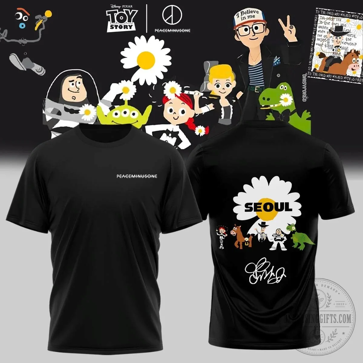 Toy Story Peaceminusone Daisy Seoul Graphic Print T-Shirt
