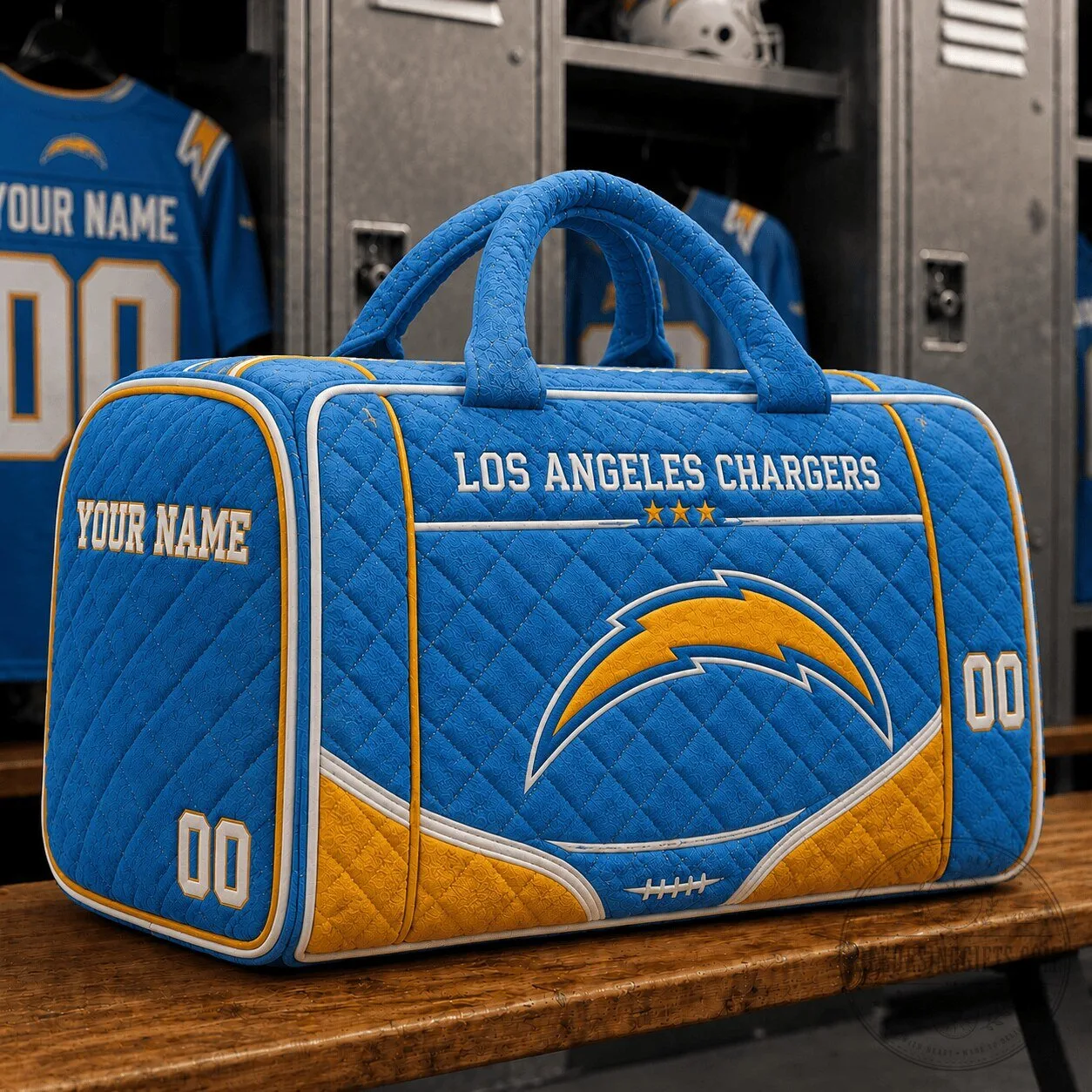 Los Angeles Chargers National Football League Quilted Duffle Bag 5 Los Angeles Chargers National Football League Quilted Duffle Bag