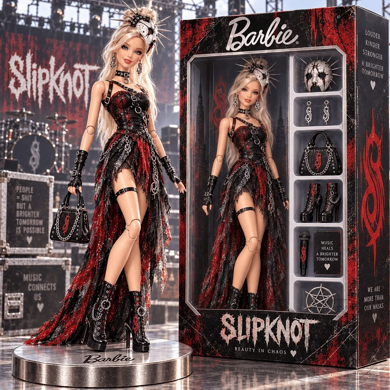 Slipknot Barbie Doll Commemorative Figure Collectible
