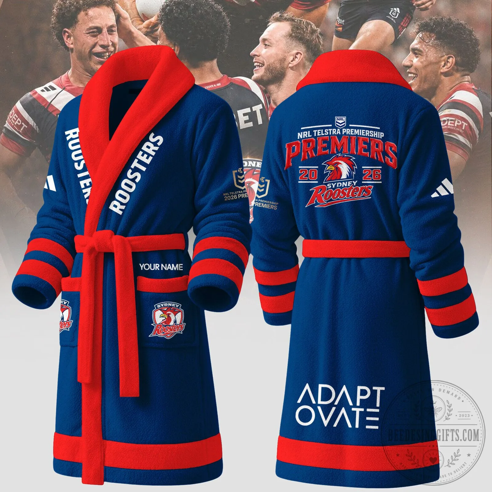 Sydney Roosters NRL Telstra Premiership Premiers Bathrobe