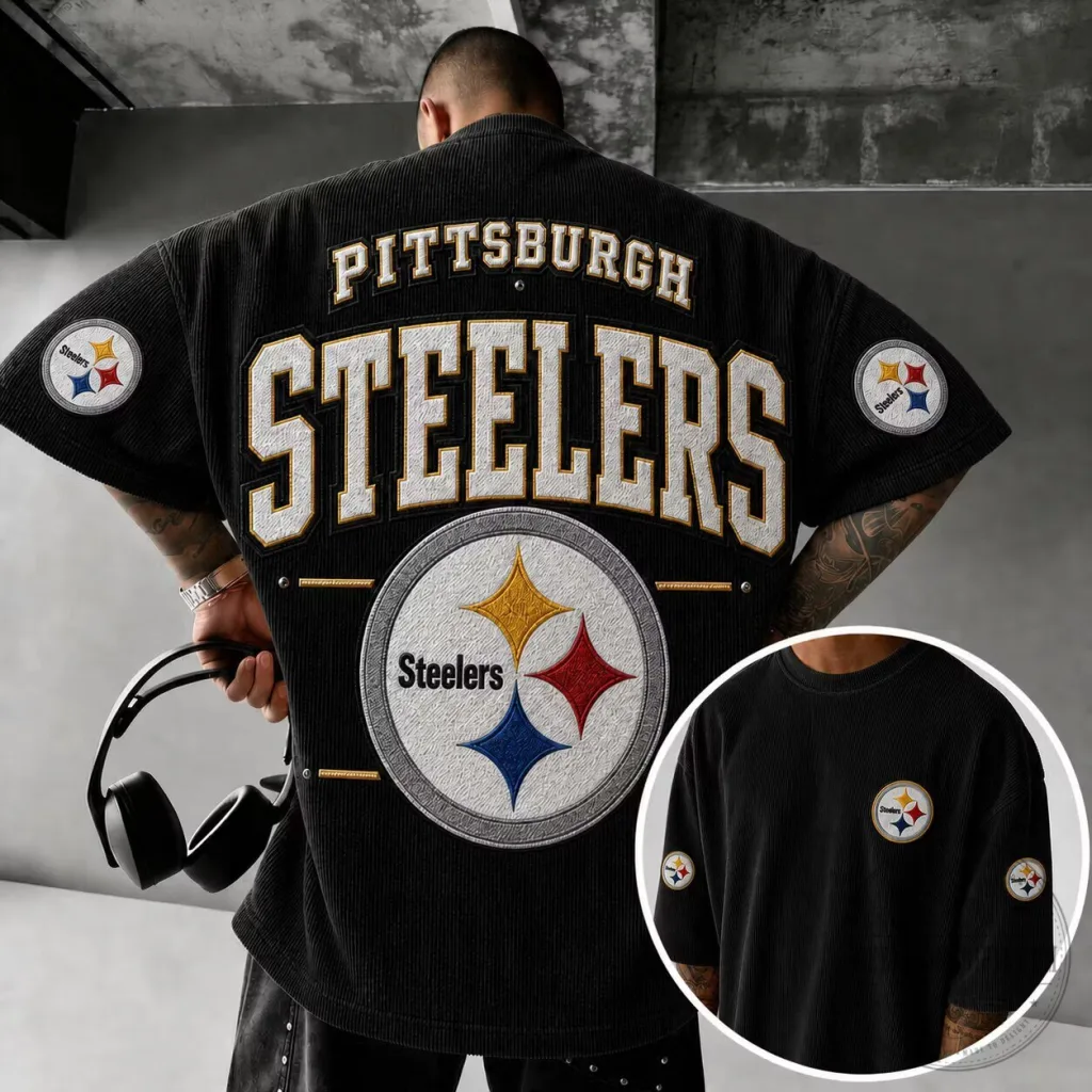 Pittsburgh Football Steelers Corduroy Vintage T-Shirt