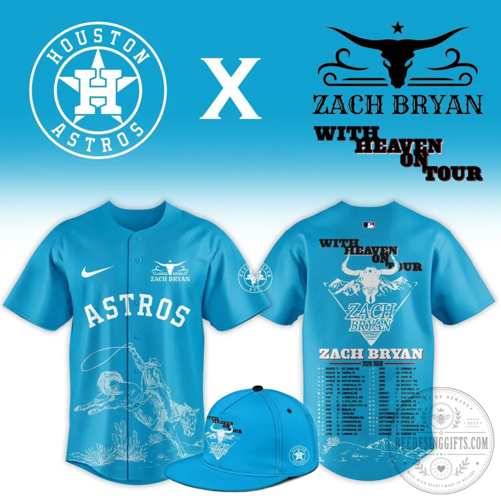 .HOU x Zach Bryan With Heaven On Tour Limited Jersey .HOU x Zach Bryan With Heaven On Tour Limited Jersey