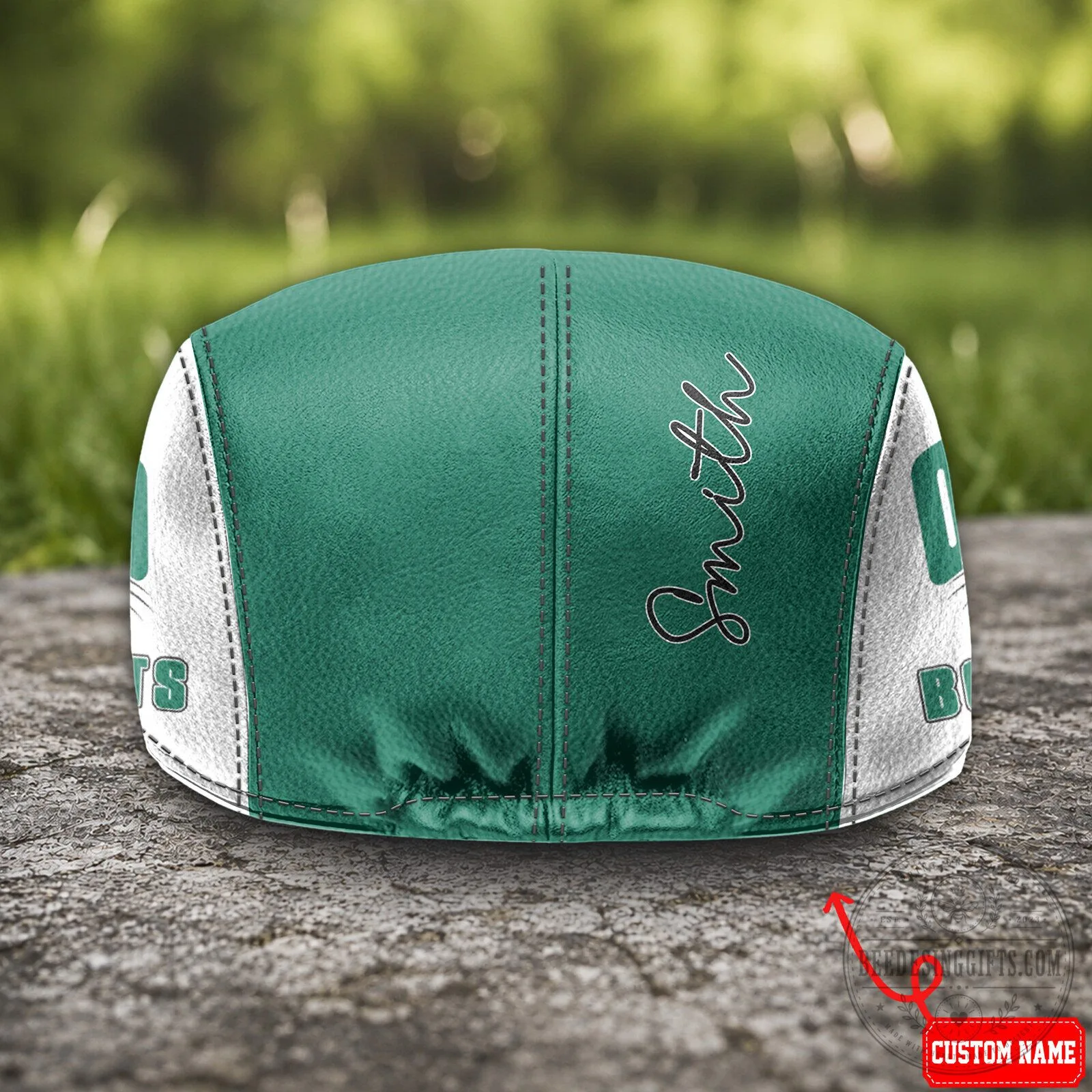 Ohio Bobcats NCAA Green and White Flat Cap, Golf Hat for Men and Women 11 Ohio Bobcats NCAA Green and White Flat Cap, Golf Hat for Men and Women