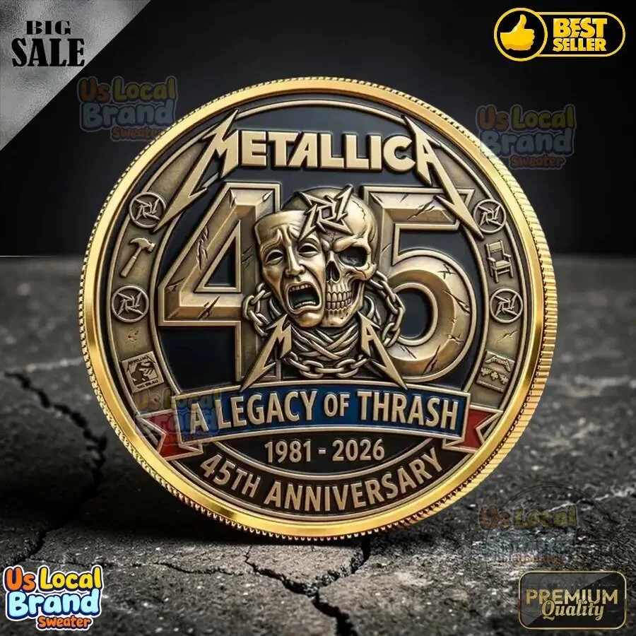 Metallica 45th Anniversary Legacy of Thrash Commemorative Coin 5 Metallica 45th Anniversary Legacy of Thrash Commemorative Coin