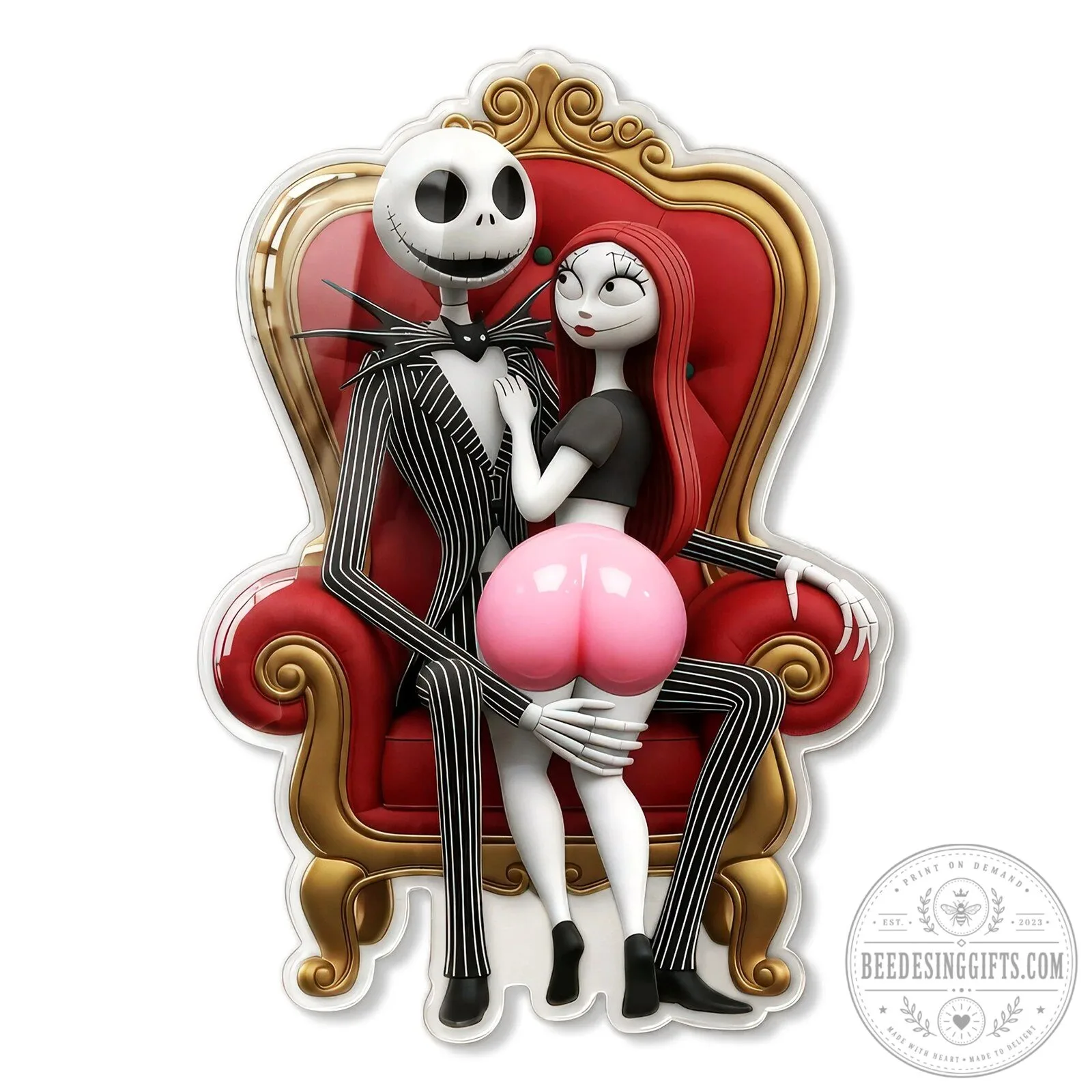 Nightmare Before Christmas Jack and Sally Personalized Fridge Magnet 8 Nightmare Before Christmas Jack and Sally Personalized Fridge Magnet