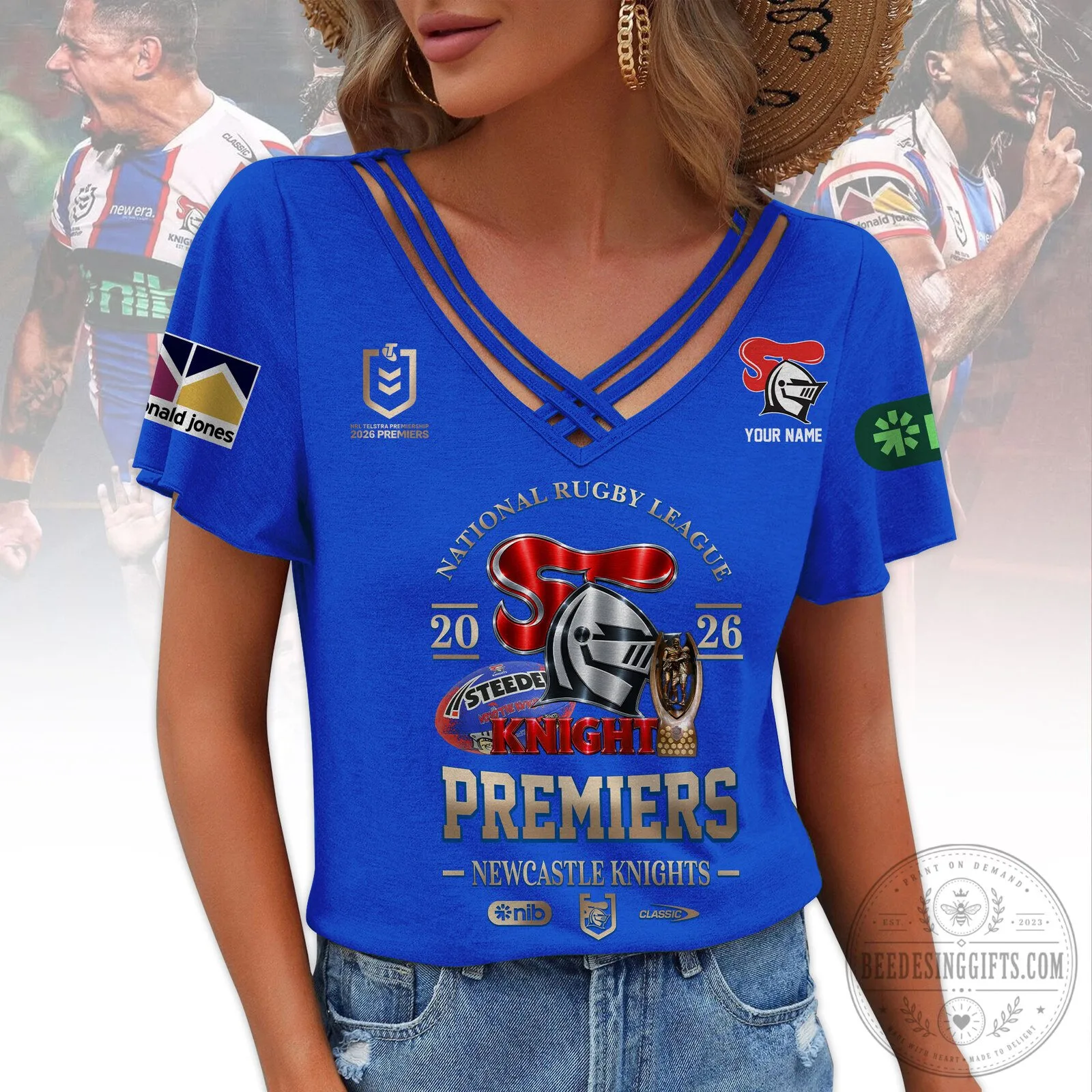 Newcastle Knights National Rugby League Premiers 2026 Rugby Fan T-Shirt