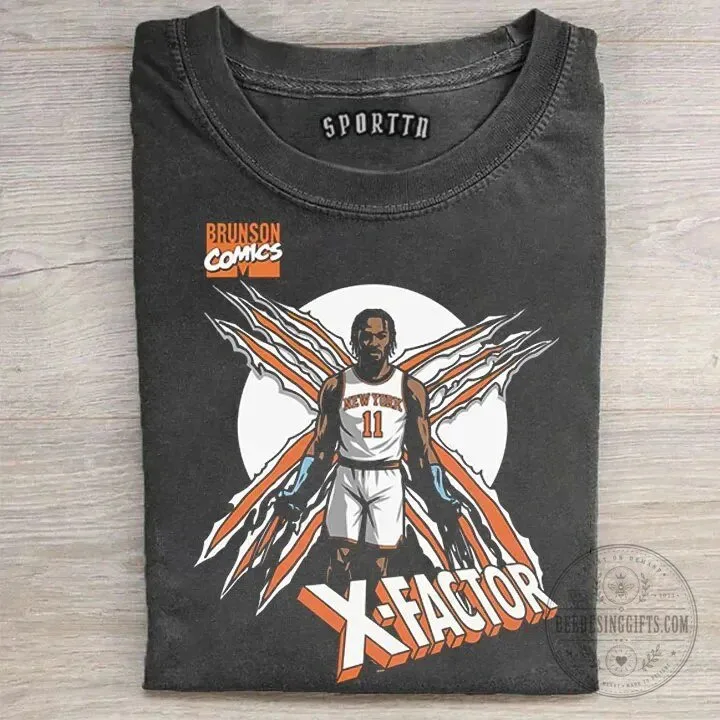 Jalen Brunson New York Basketball X-Factor Graphic T-Shirt