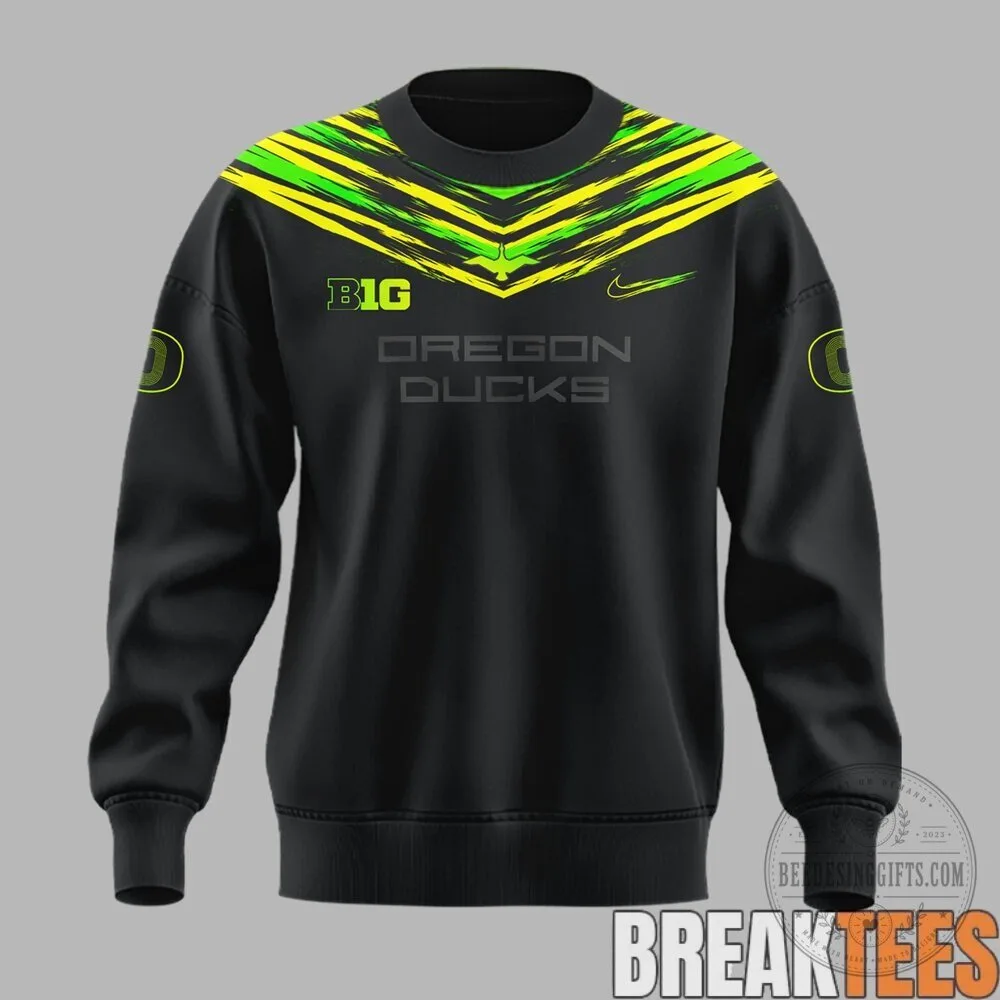 Oregon Ducks Origin Of Speed Football Team Black Crewneck Sweatshirt 8 Oregon Ducks Origin Of Speed Football Team Black Crewneck Sweatshirt