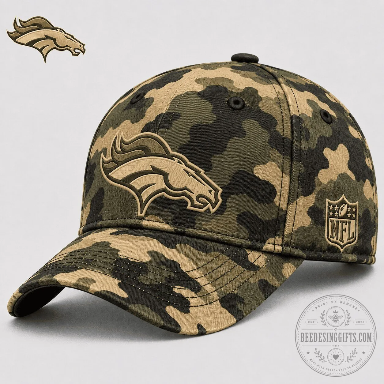 Denver Broncos NFL Camouflage Hat for Game Day Events