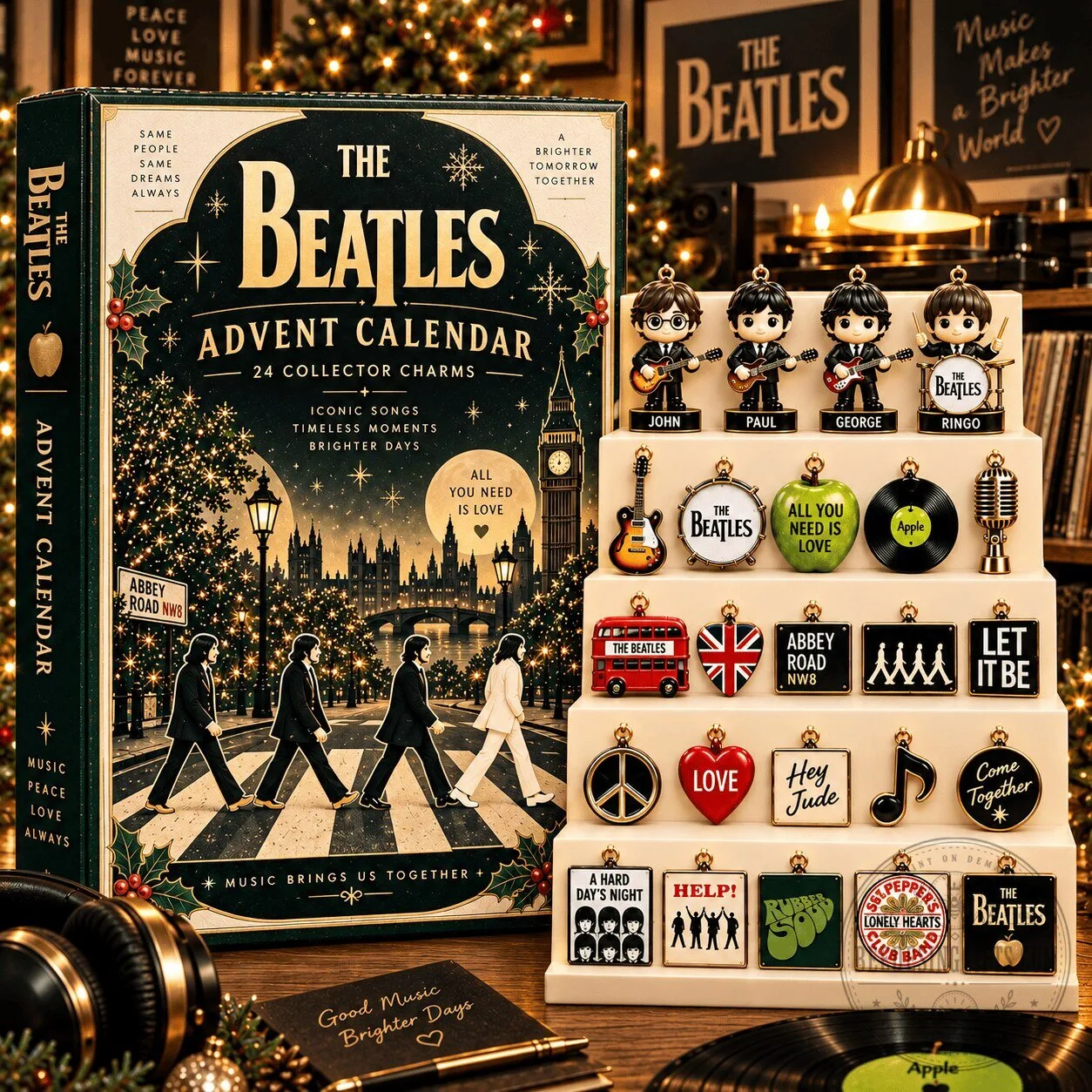 The Beatles Abbey Road Advent Calendar 24 Collector Charms Gift Set