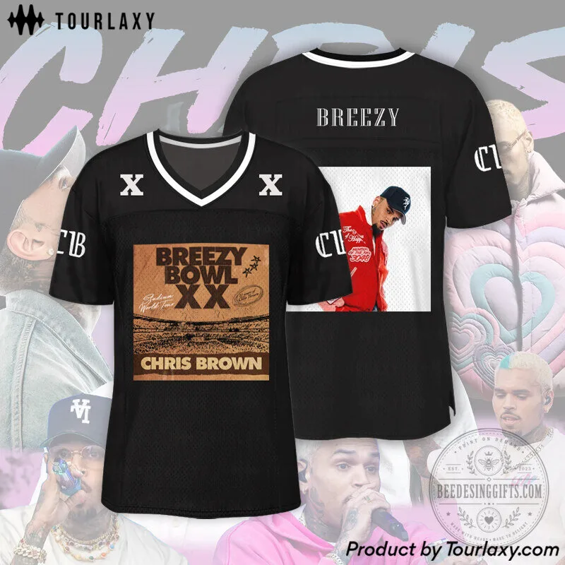 Chris Brown Breezy Bowl XX Football Jersey