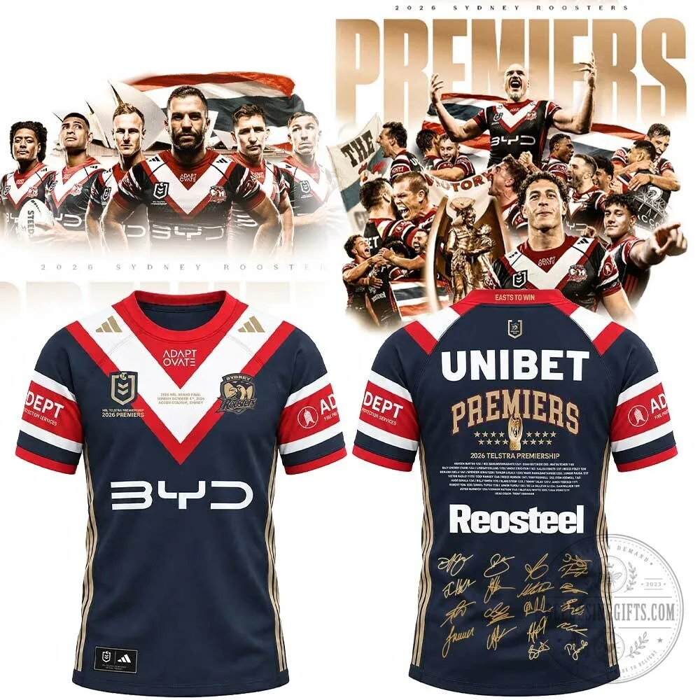 2026 NRL Premiers Jersey by Sydney Roosters for Rugby League Football 5 2026 NRL Premiers Jersey by Sydney Roosters for Rugby League Football