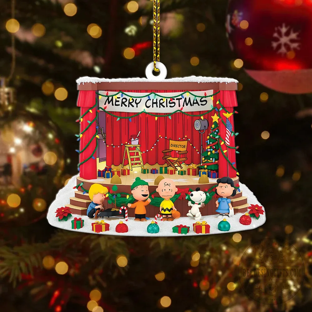 Merry Christmas Charlie Brown Peanuts Gang Musical Stage Christmas Ornament 11 Merry Christmas Charlie Brown Peanuts Gang Musical Stage Christmas Ornament