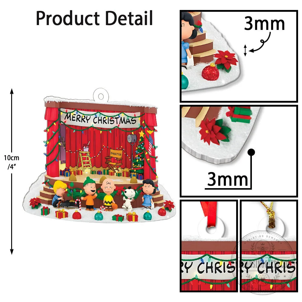 Merry Christmas Charlie Brown Peanuts Gang Musical Stage Christmas Ornament 12 Merry Christmas Charlie Brown Peanuts Gang Musical Stage Christmas Ornament