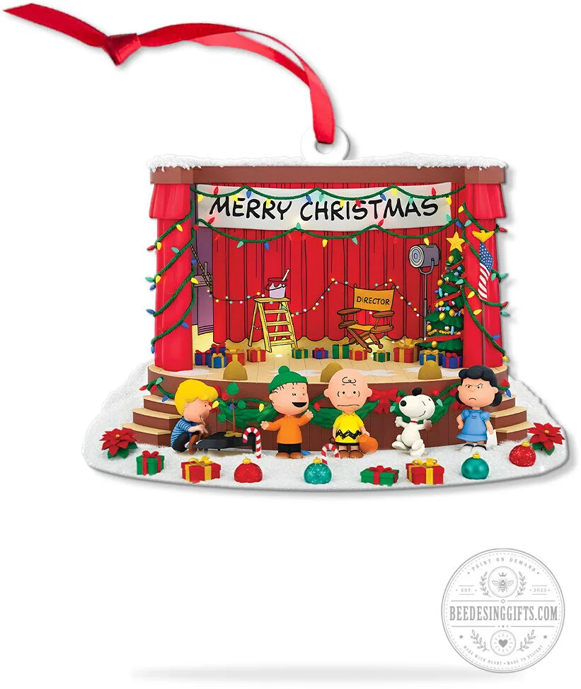 Merry Christmas Charlie Brown Peanuts Gang Musical Stage Christmas Ornament 13 Merry Christmas Charlie Brown Peanuts Gang Musical Stage Christmas Ornament