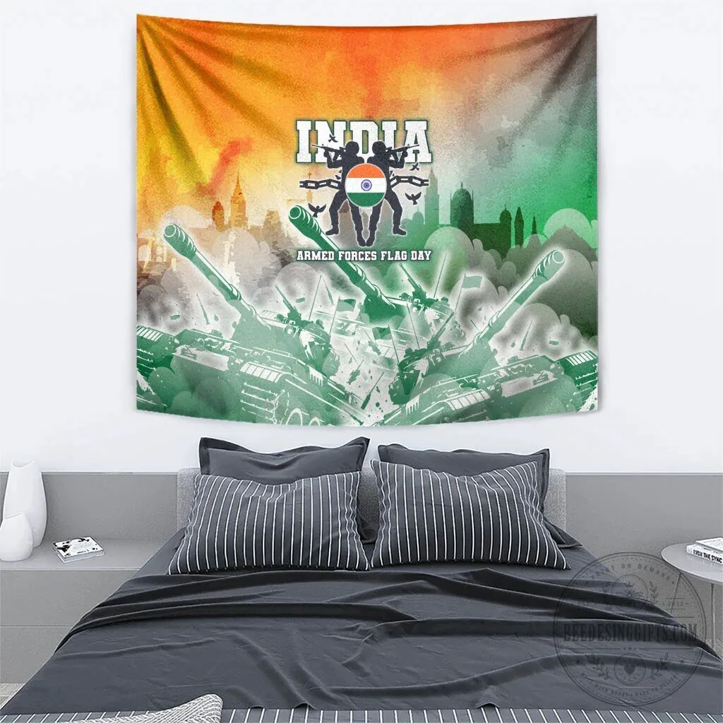 India Armed Forces Flag Day Military Indian Flag Silhouette Wall Tapestry 9 India Armed Forces Flag Day Military Indian Flag Silhouette Wall Tapestry