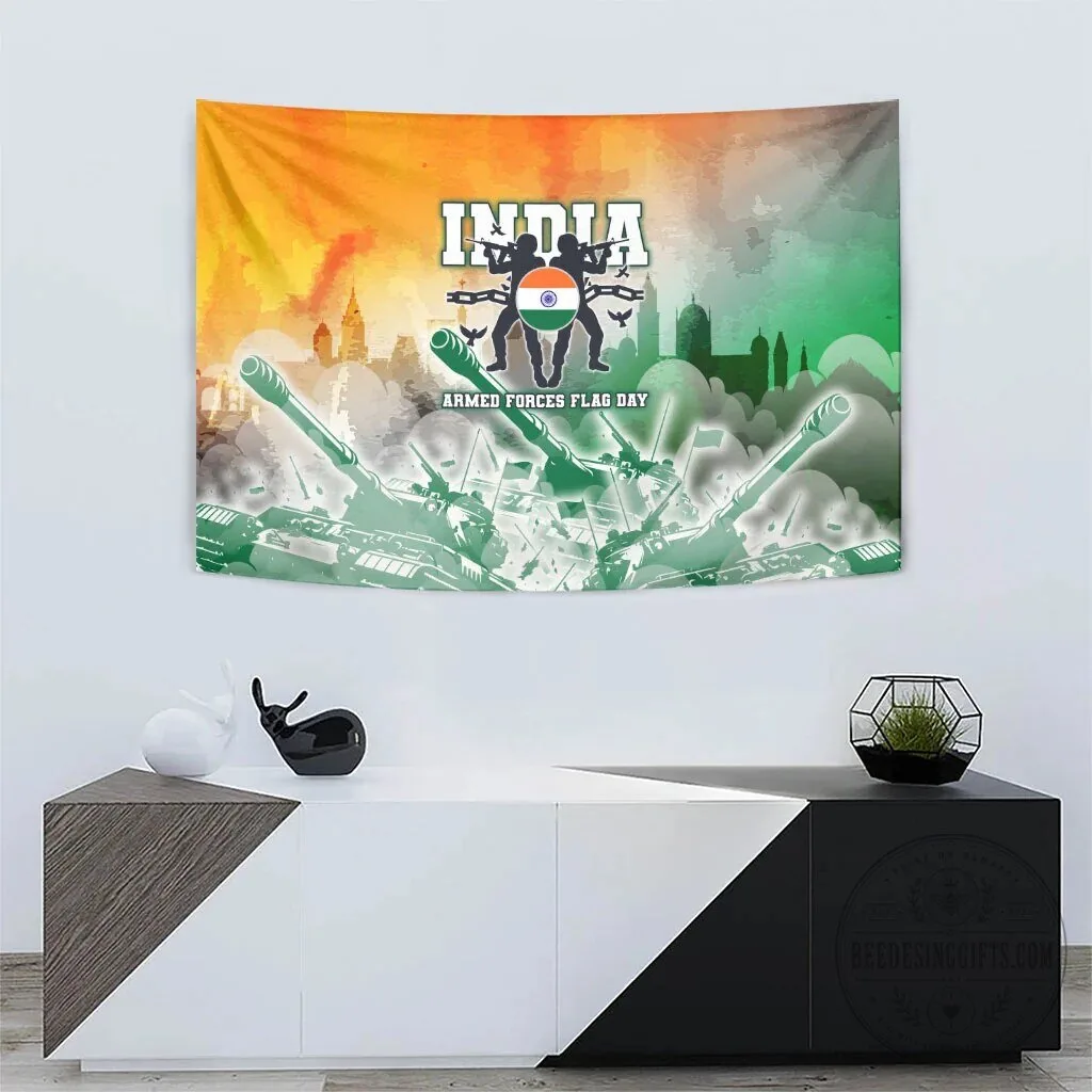 India Armed Forces Flag Day Military Indian Flag Silhouette Wall Tapestry 10 India Armed Forces Flag Day Military Indian Flag Silhouette Wall Tapestry