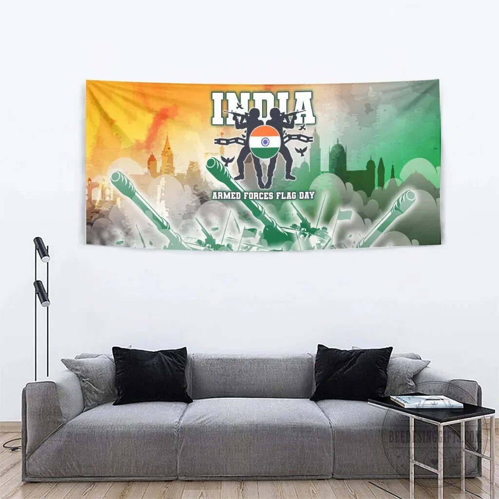 India Armed Forces Flag Day Military Indian Flag Silhouette Wall Tapestry 12 India Armed Forces Flag Day Military Indian Flag Silhouette Wall Tapestry
