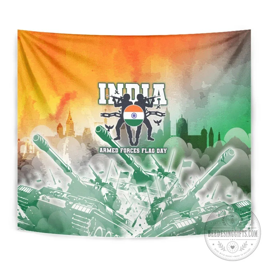 India Armed Forces Flag Day Military Indian Flag Silhouette Wall Tapestry 13 India Armed Forces Flag Day Military Indian Flag Silhouette Wall Tapestry