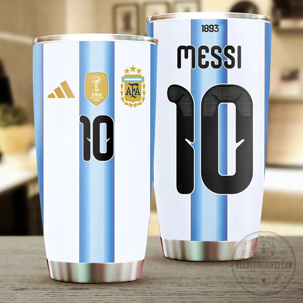 Lionel Messi Argentina National Football Team World Cup 2022 Tumbler Cup 6 Lionel Messi Argentina National Football Team World Cup 2022 Tumbler Cup